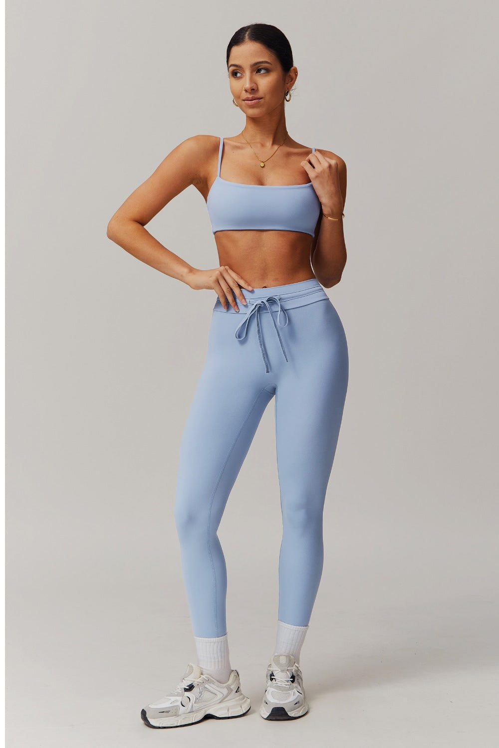 Ivanna Sports Bra - Silver Blue (FINAL SALE)