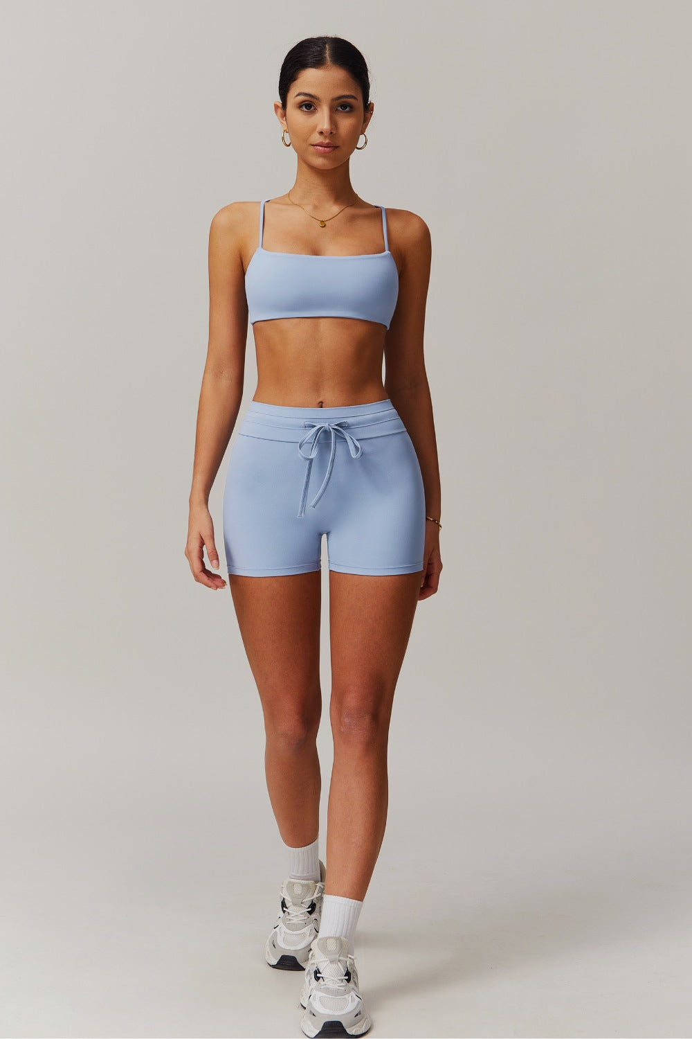 Ivanna Sports Bra - Silver Blue (FINAL SALE)