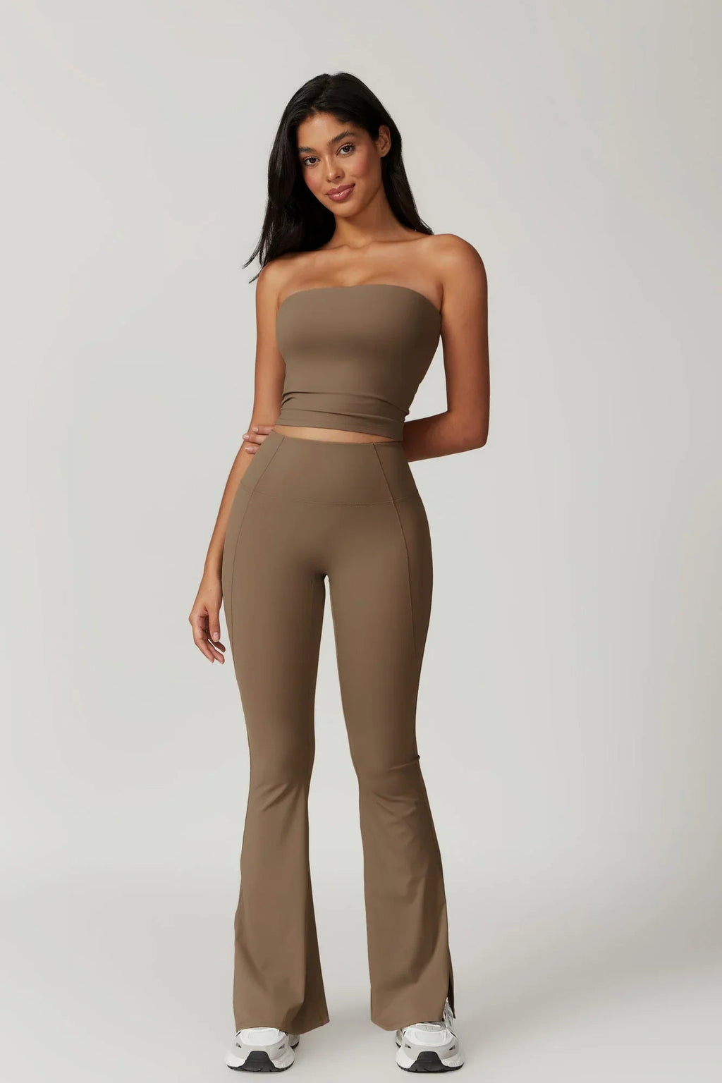 Allison Flare Leggings - Latte (FINAL SALE)