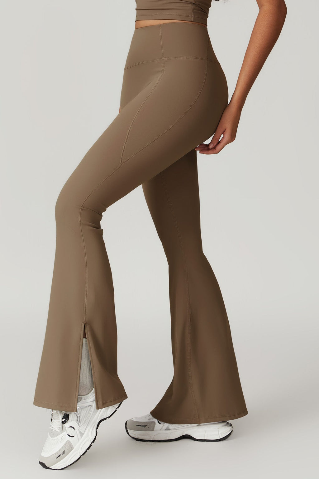 Allison Flare Leggings - Latte (FINAL SALE)