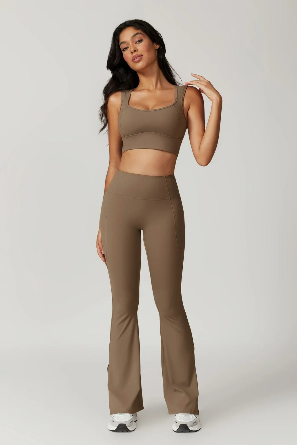 Allison Flare Leggings - Latte (FINAL SALE)