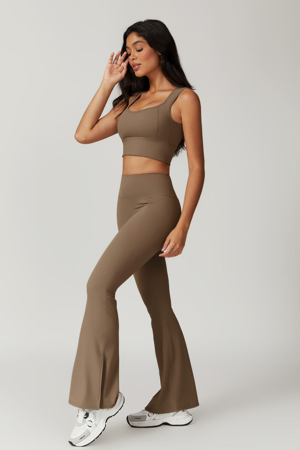 Allison Flare Leggings - Latte (FINAL SALE)