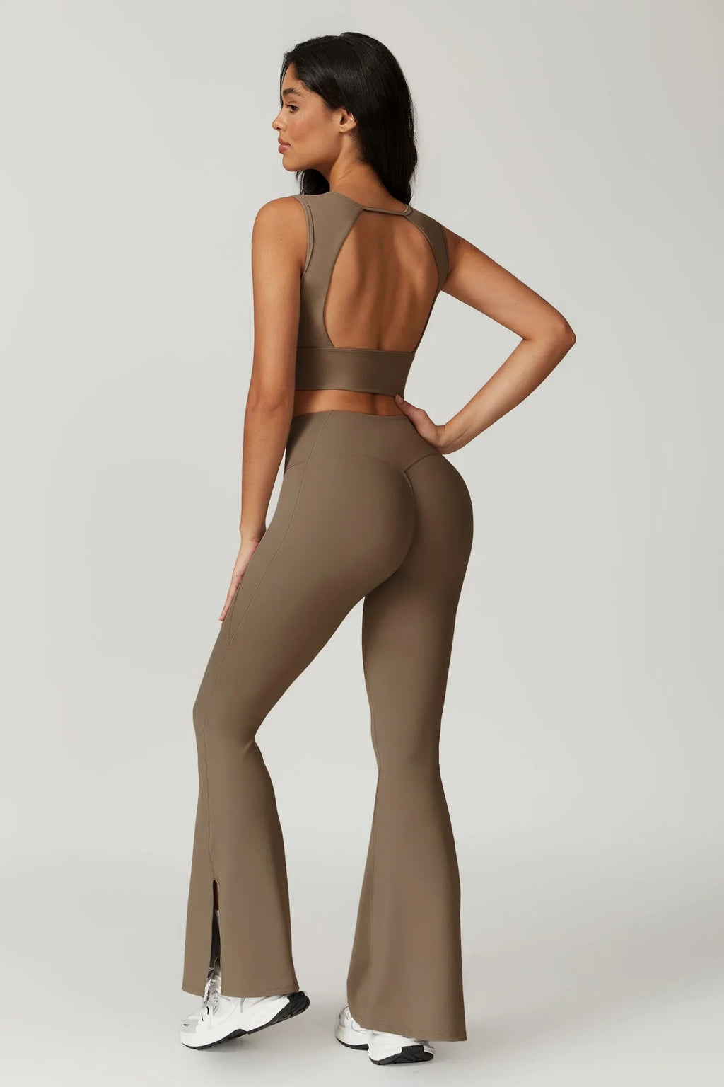 Allison Flare Leggings - Latte (FINAL SALE)