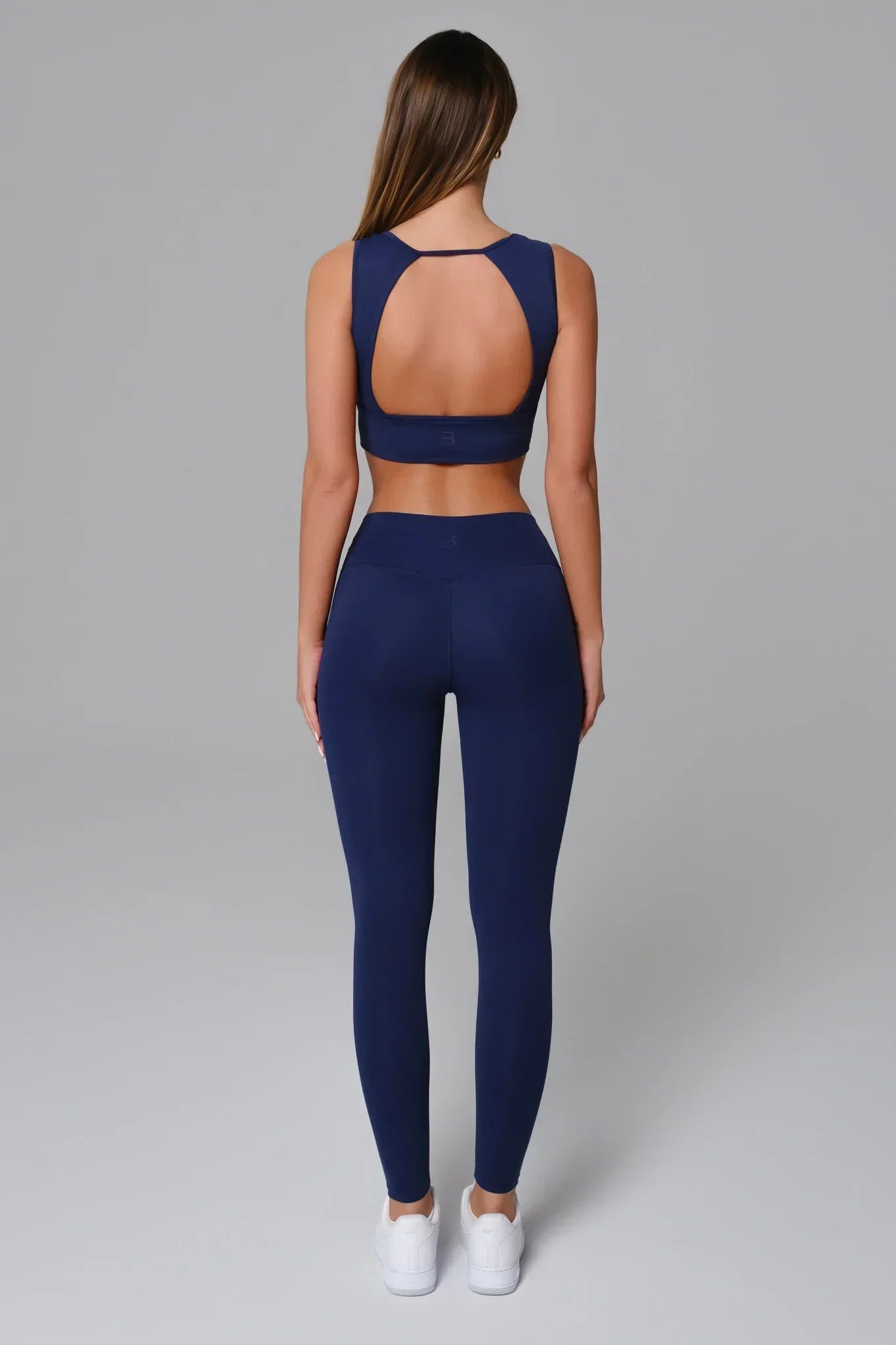 Allison Plunge Sports Bra - Soft Navy