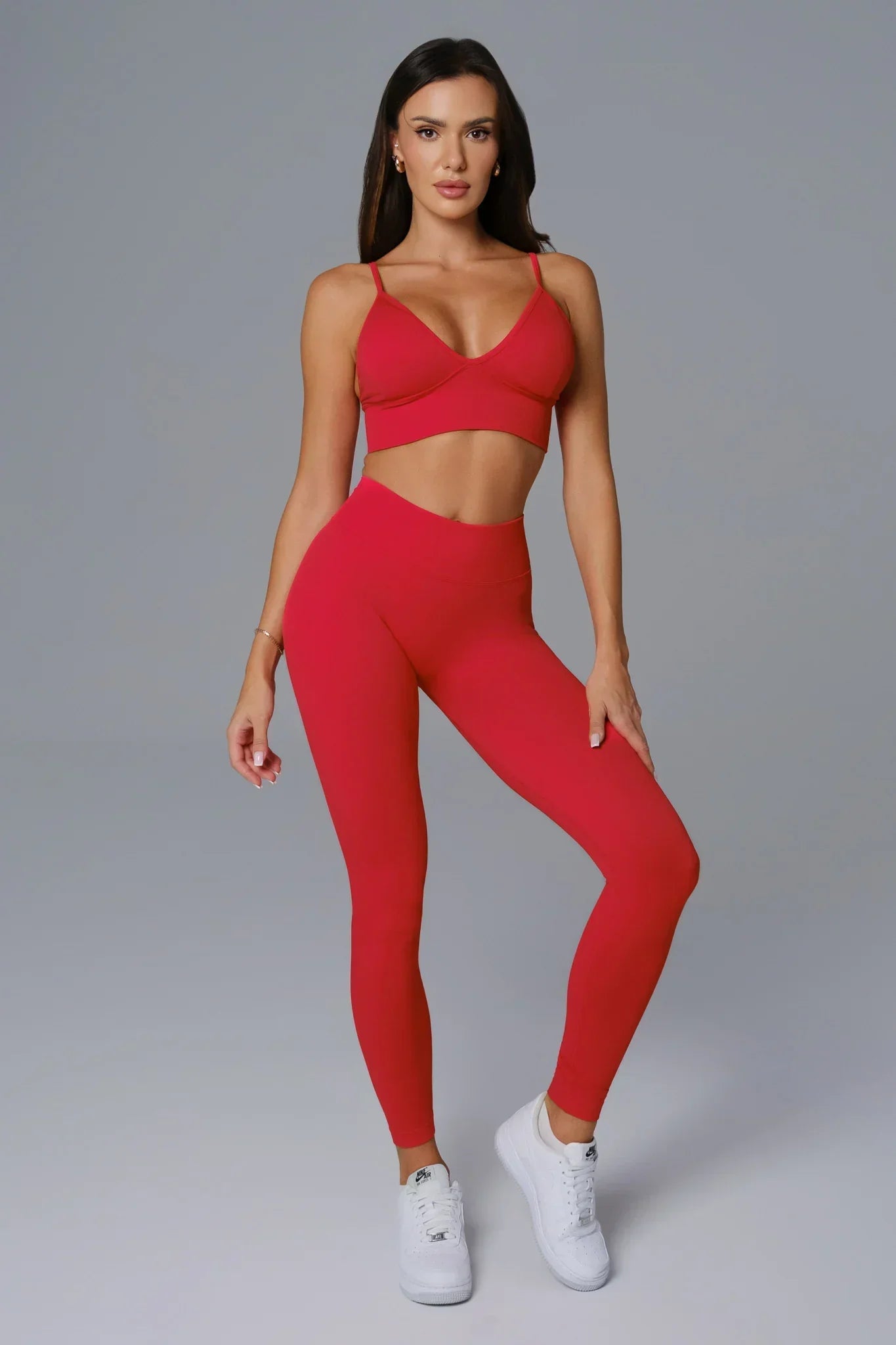 Asha Leggings - Rouge Red