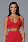 Asha Sports Bra - Rouge Red