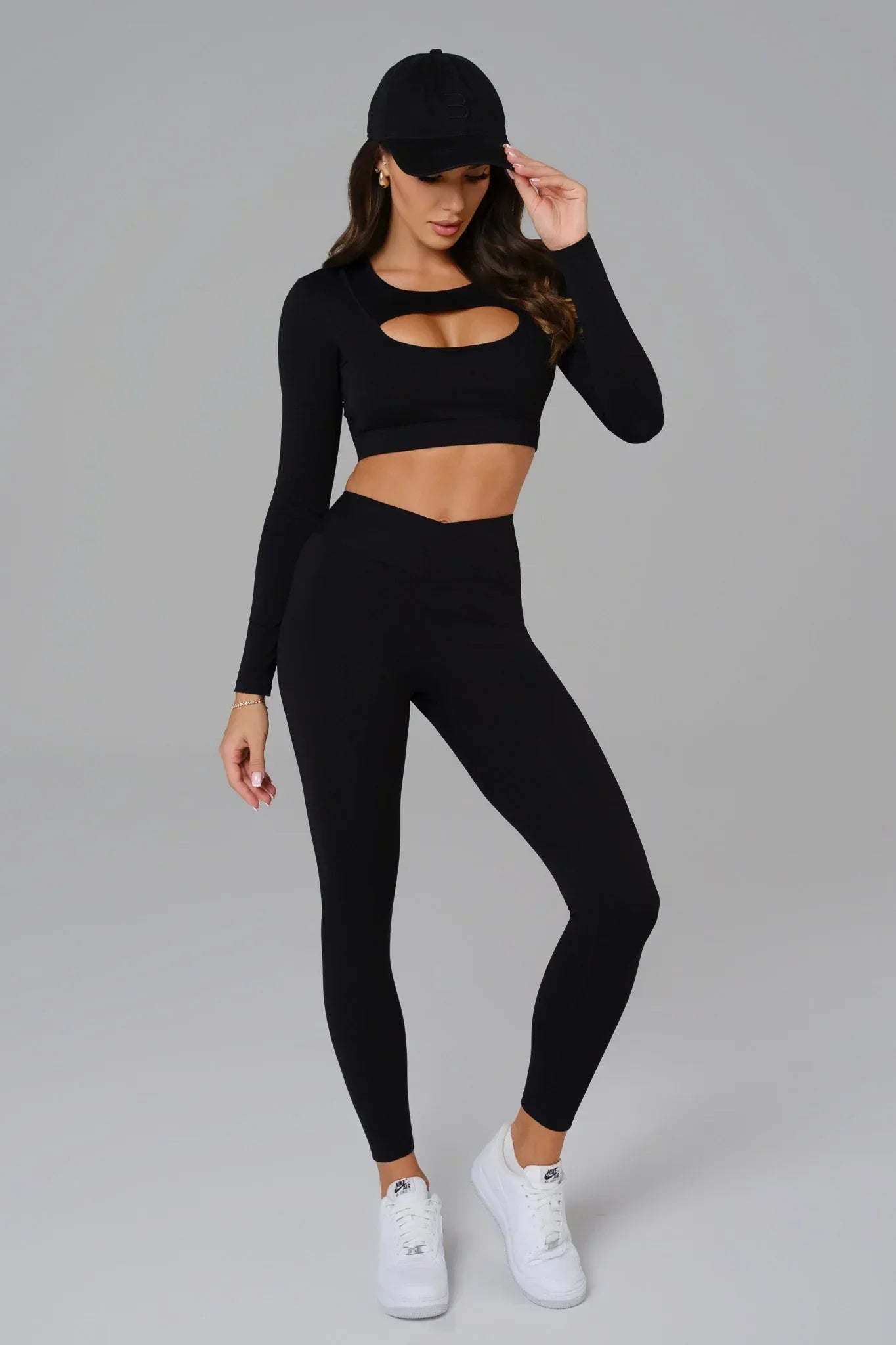 Ashley Long Sleeve Top - Black