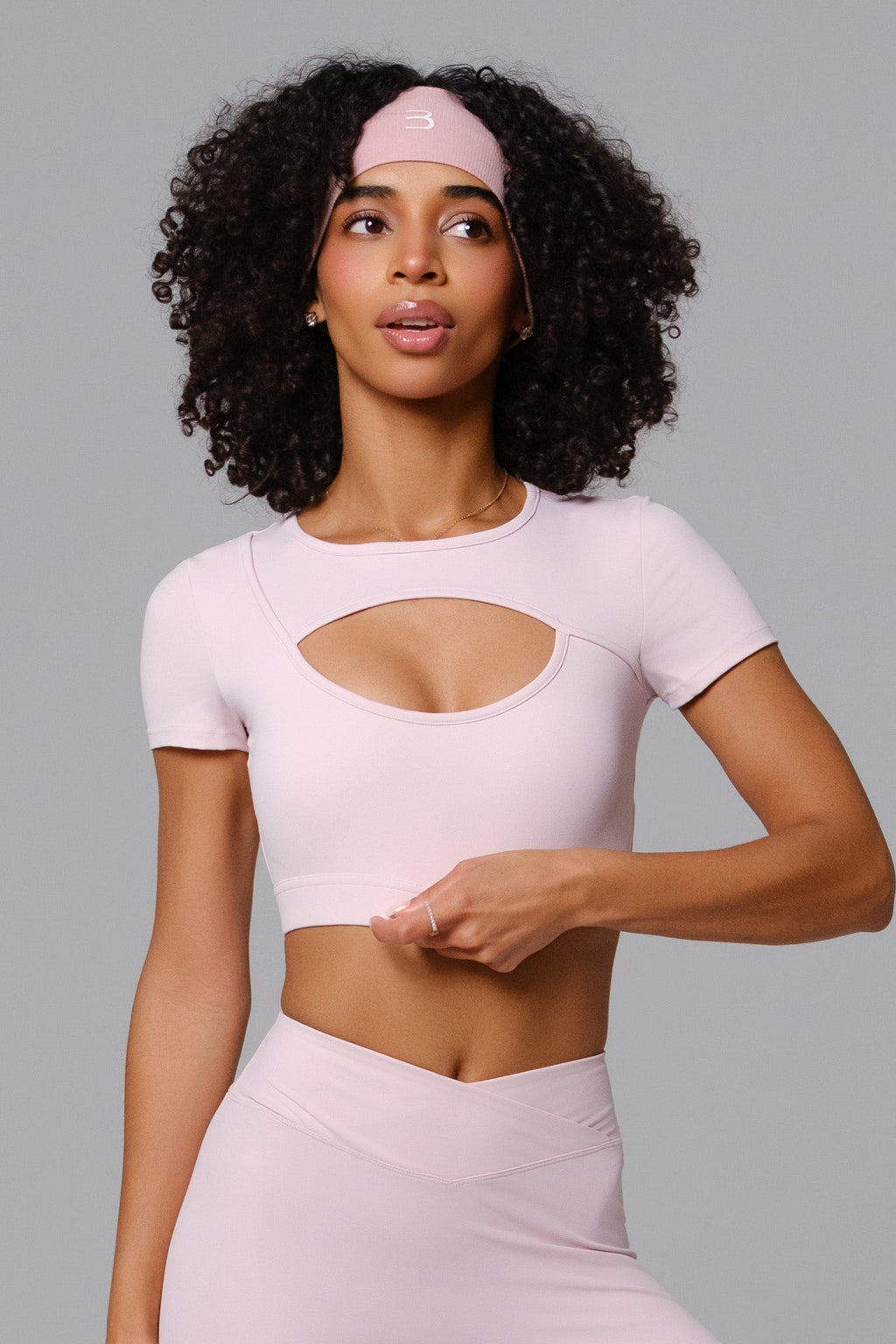 Ashley Crop Top - Blush Pink (FINAL SALE)