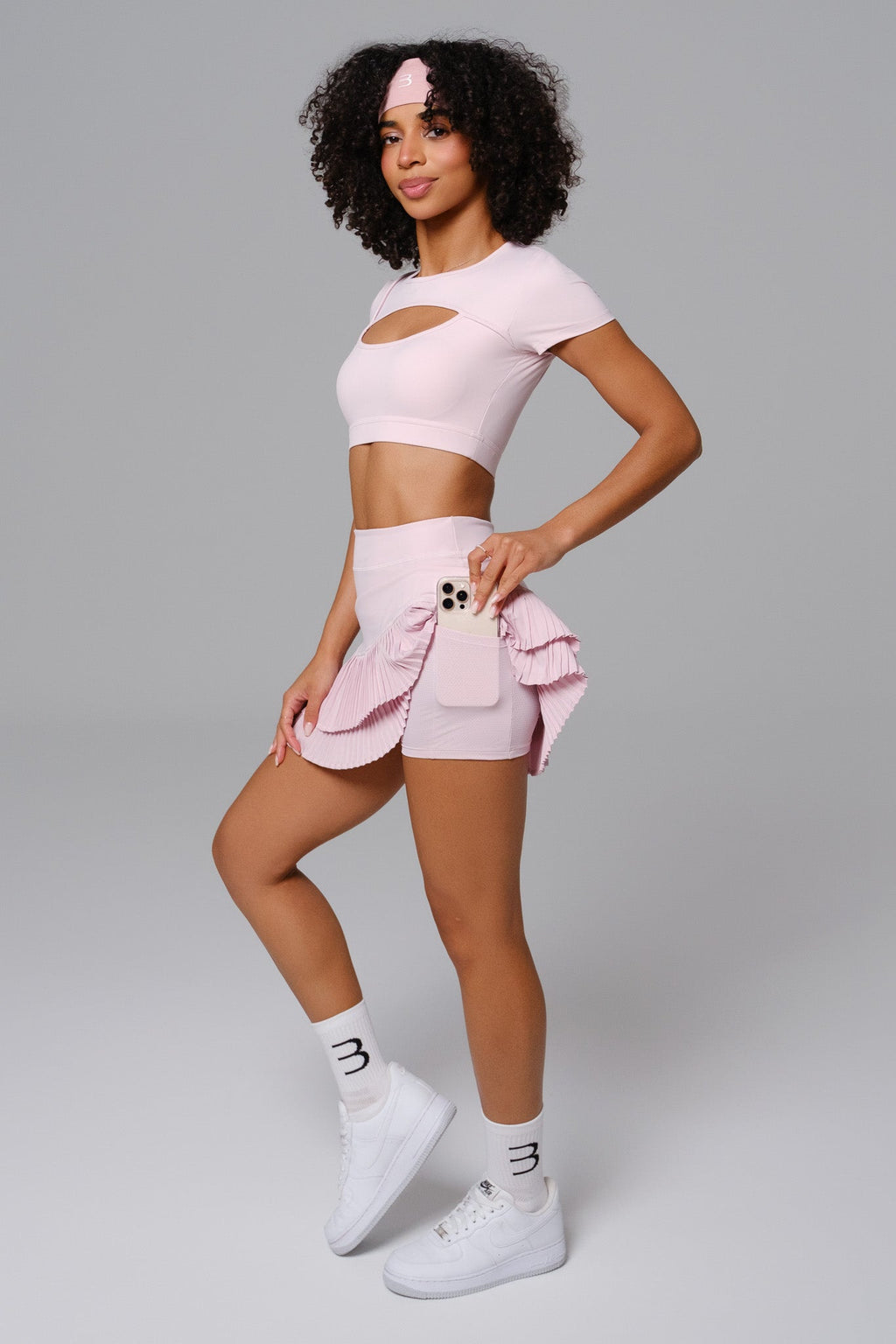 Ashley Mini Skirt - Blush Pink (FINAL SALE)