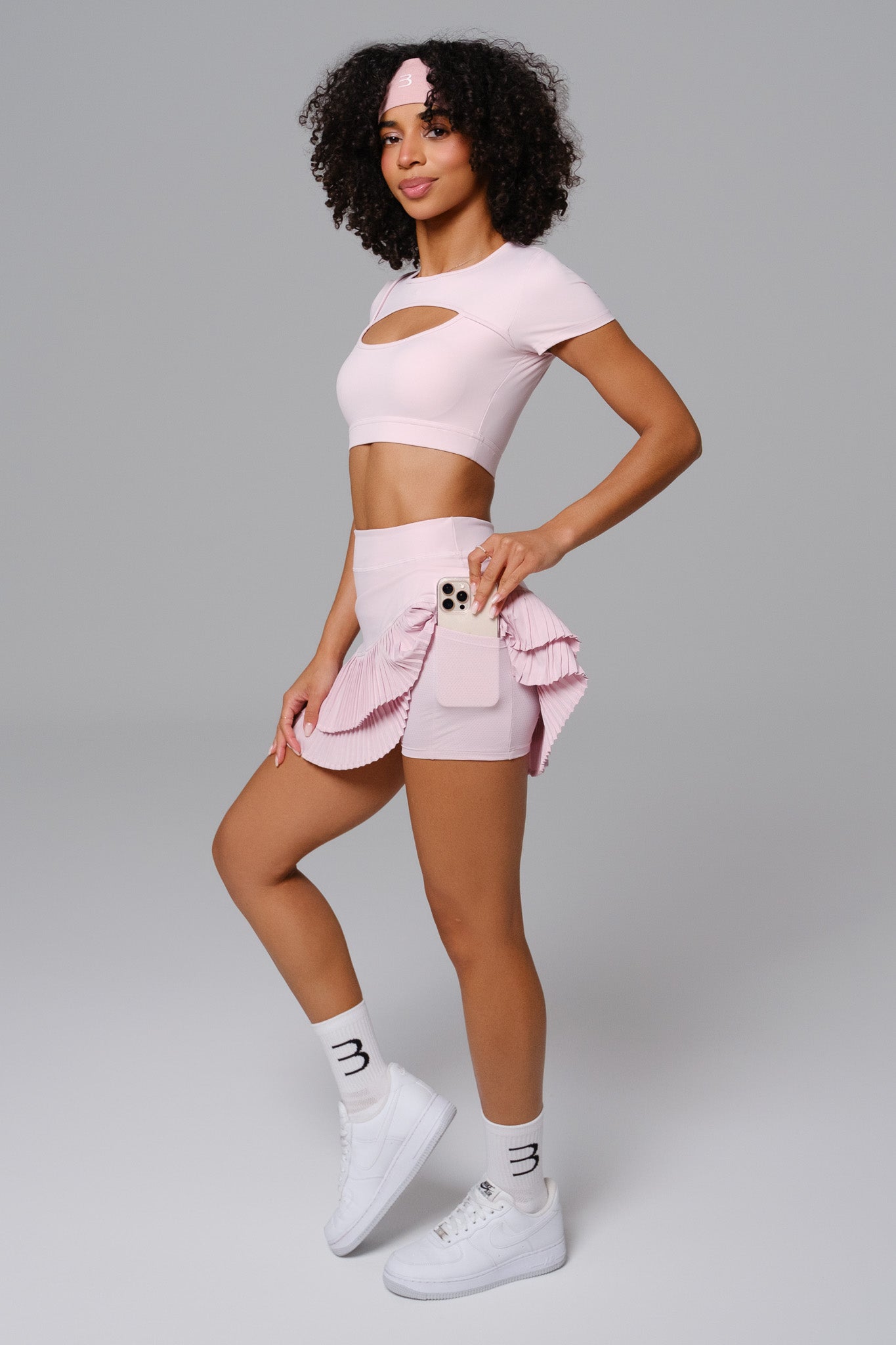 Ashley Mini Skirt - Blush Pink (FINAL SALE)