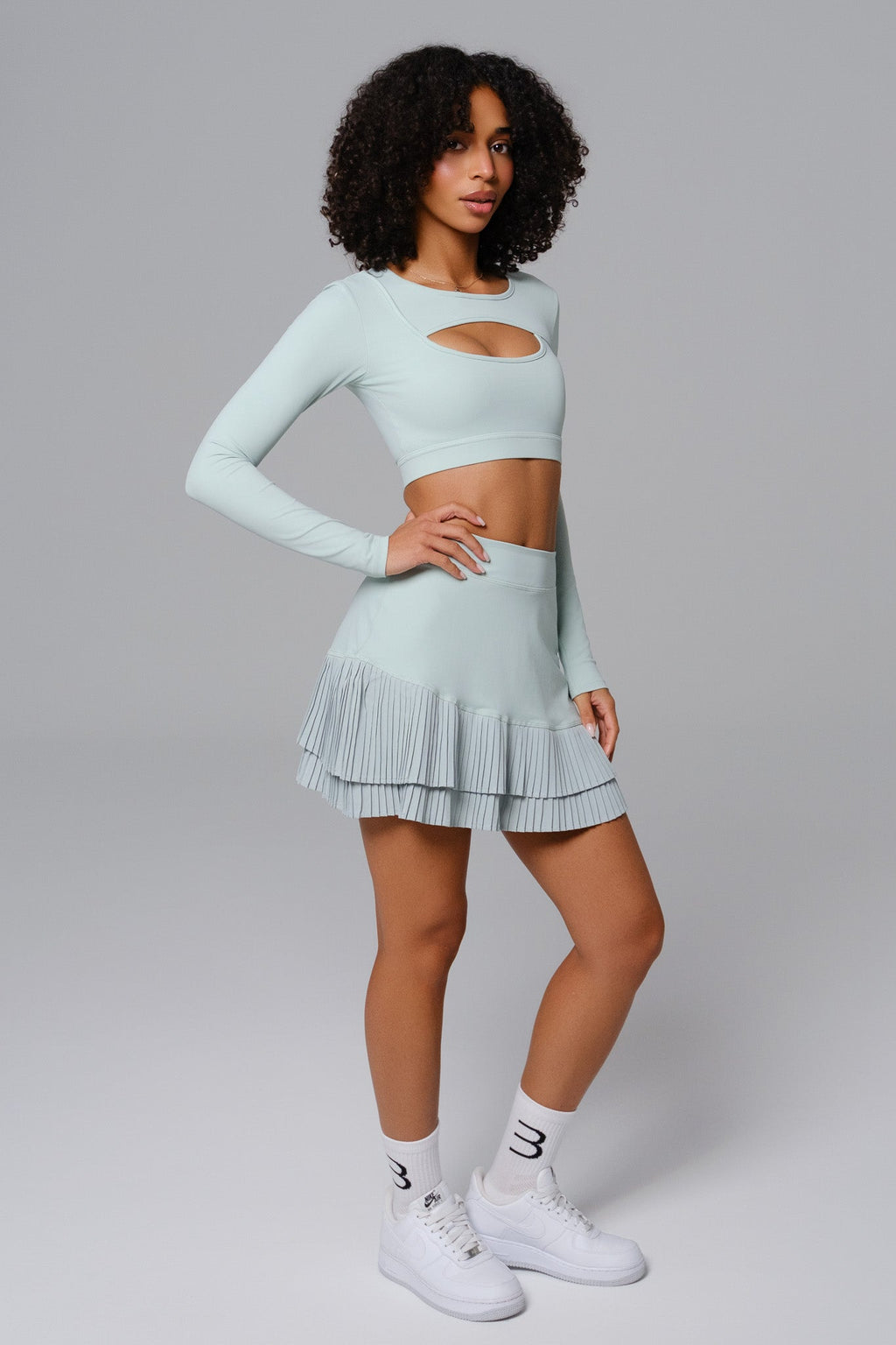 Ashley Long Sleeve Top - Mint