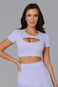 Ashley Crop Top - Wisteria