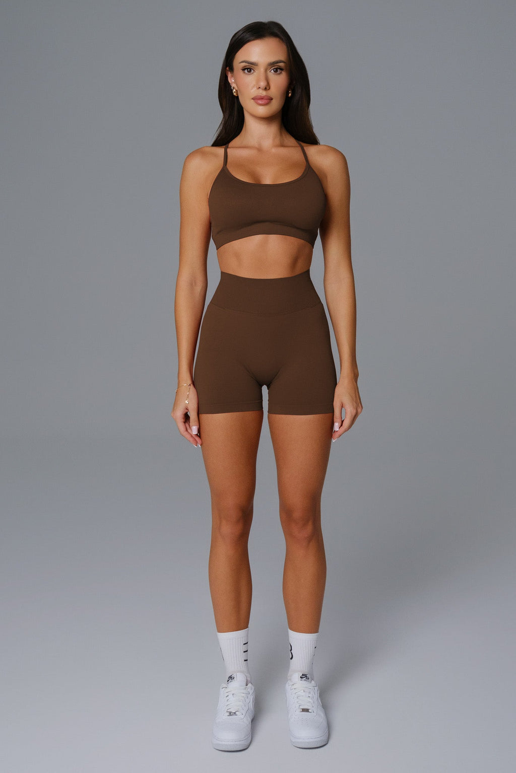 Shorts Briana - Marrom escuro