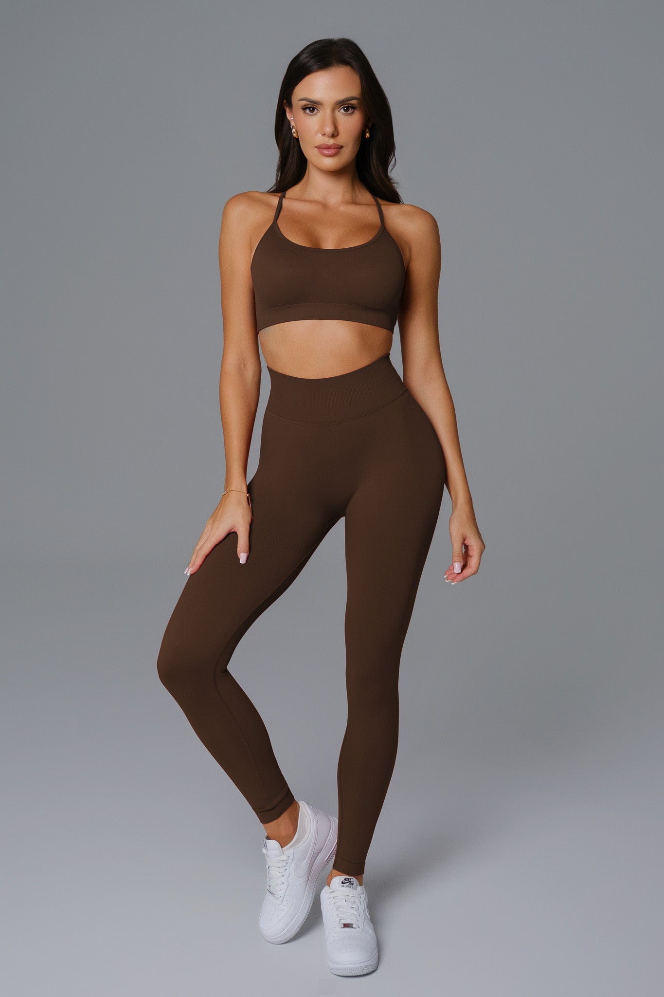 Briana Leggings - Dark Brown