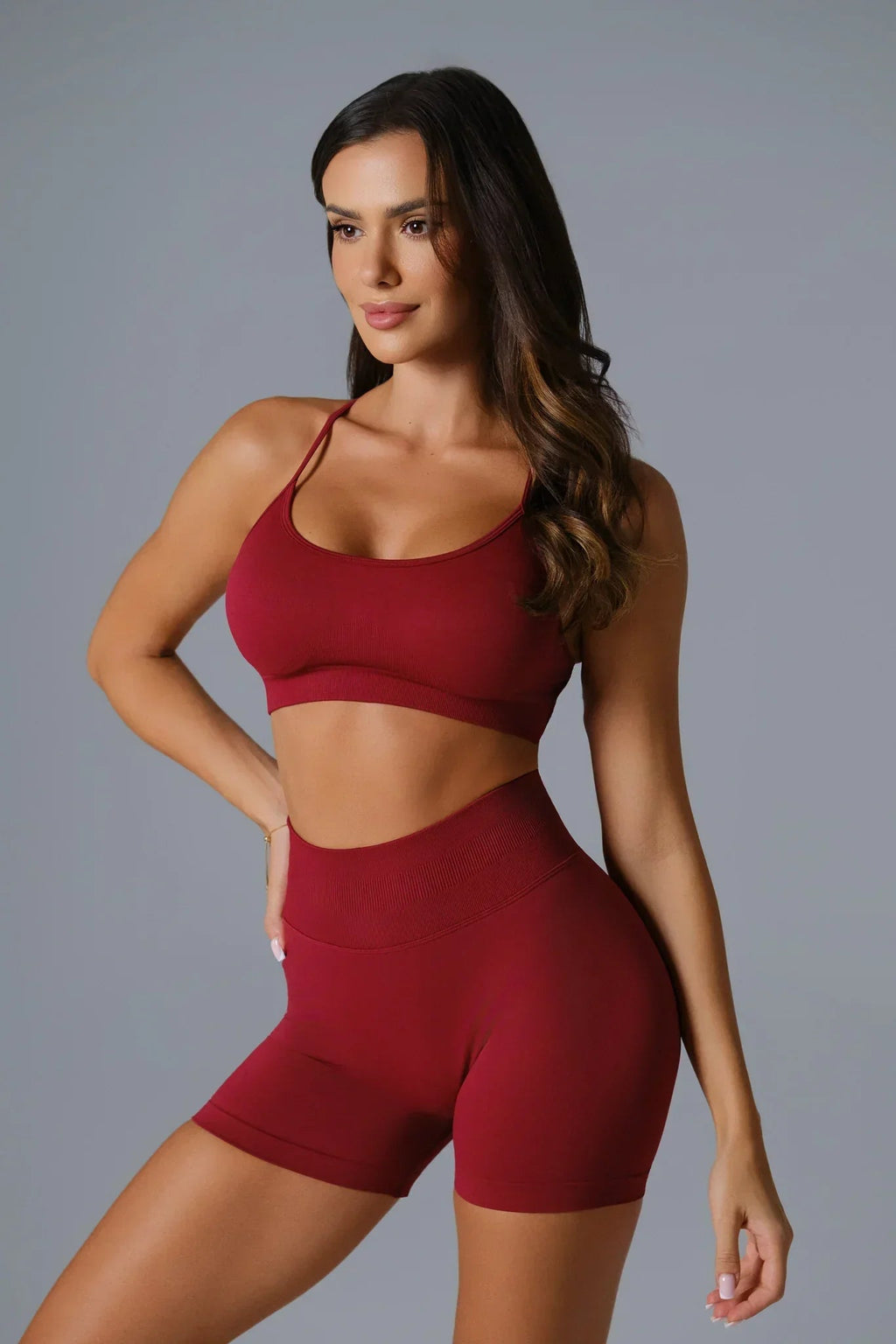 Shorts Briana - Bordô