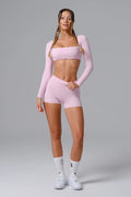 Conjunto Camila Shorts - Rosa Claro