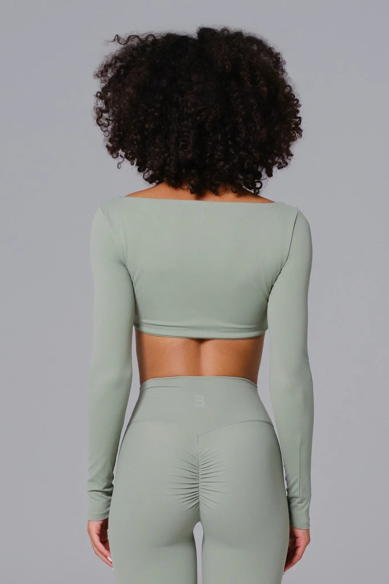 Top Manga Longa Camila - Verde Musgo