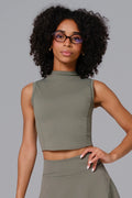 Colleen Crop Top - Ebony