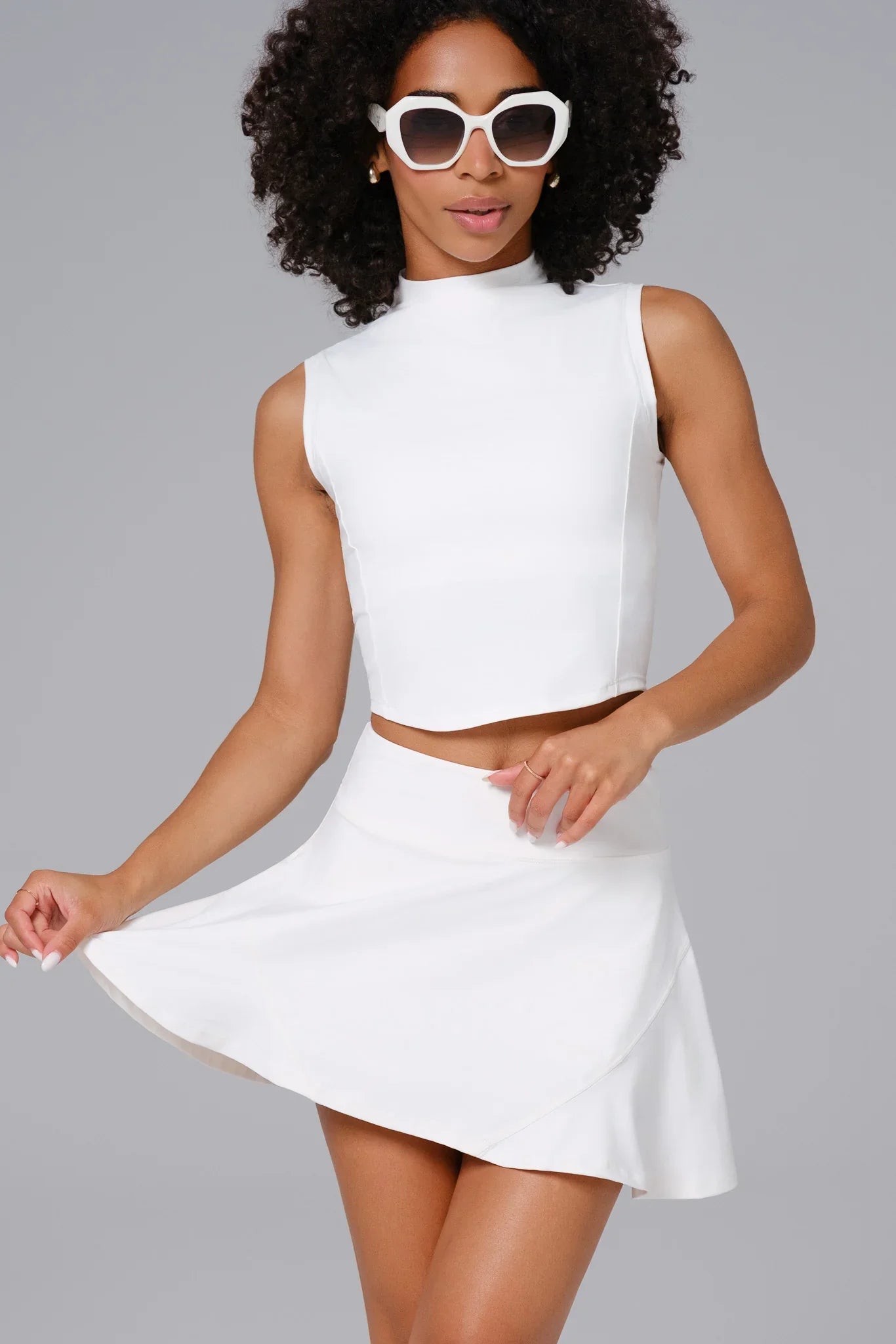 Colleen Crop Top - White