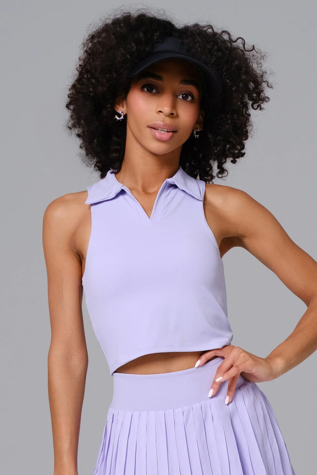 Daphne Crop Top - Lavender