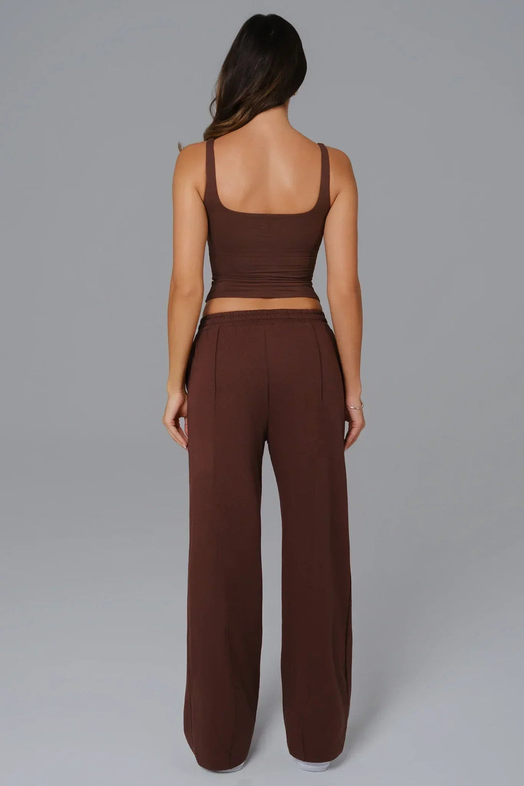 Conjunto Ellie Manga Curta - Marrom