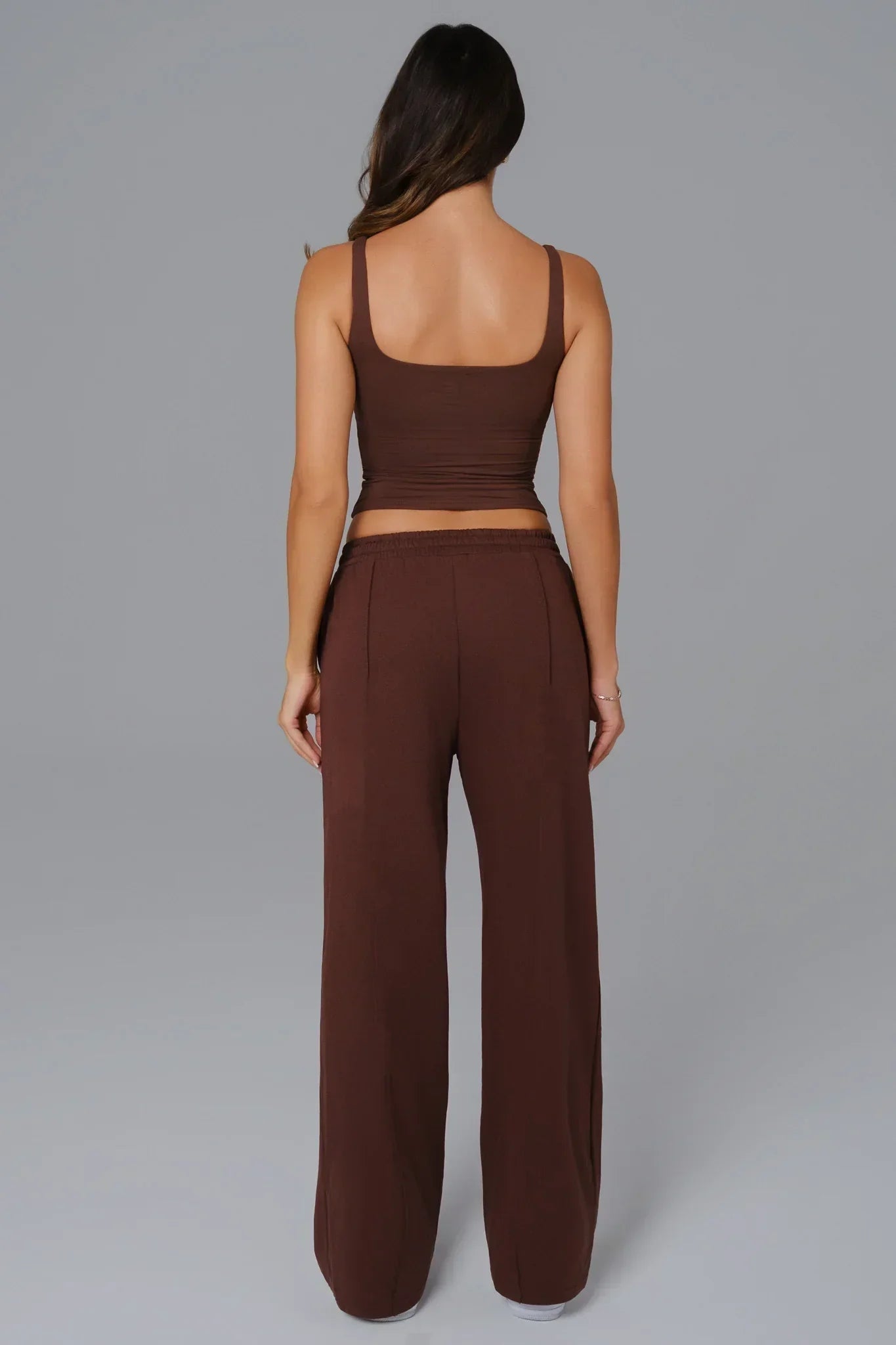 Conjunto Ellie Manga Curta - Marrom