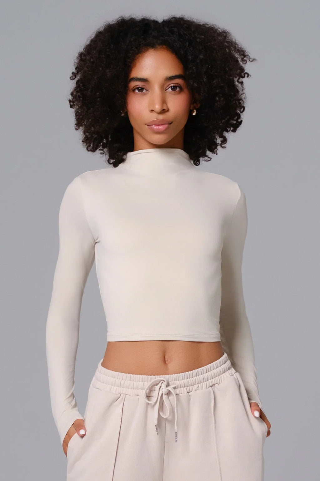 Ellie Long Sleeve Top - Ivory
