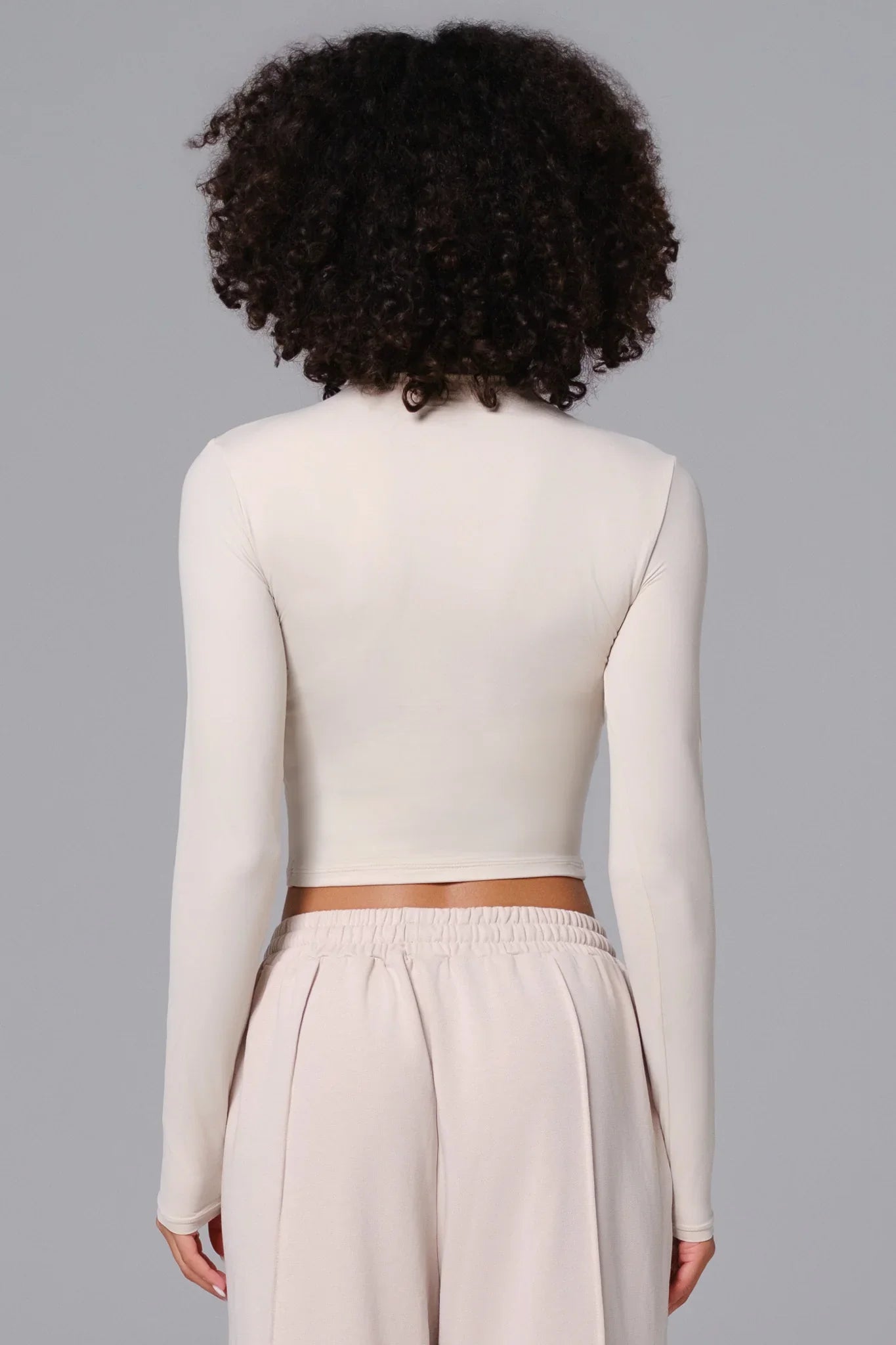 Ellie Long Sleeve Top - Ivory