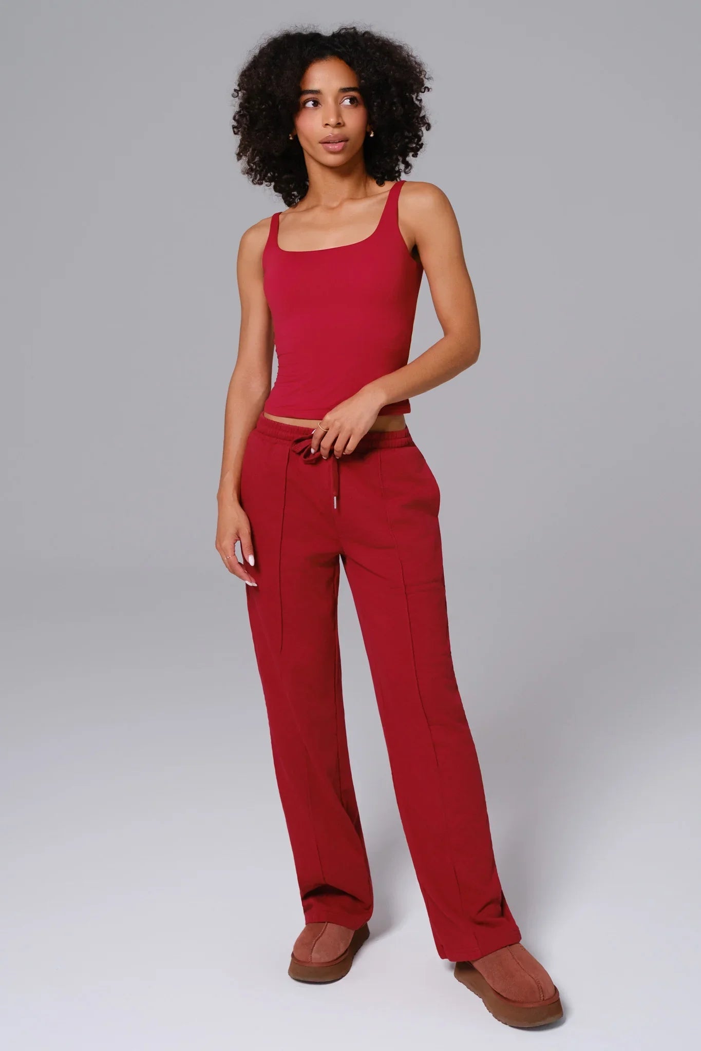 Ellie Sleeveless Top - Maroon