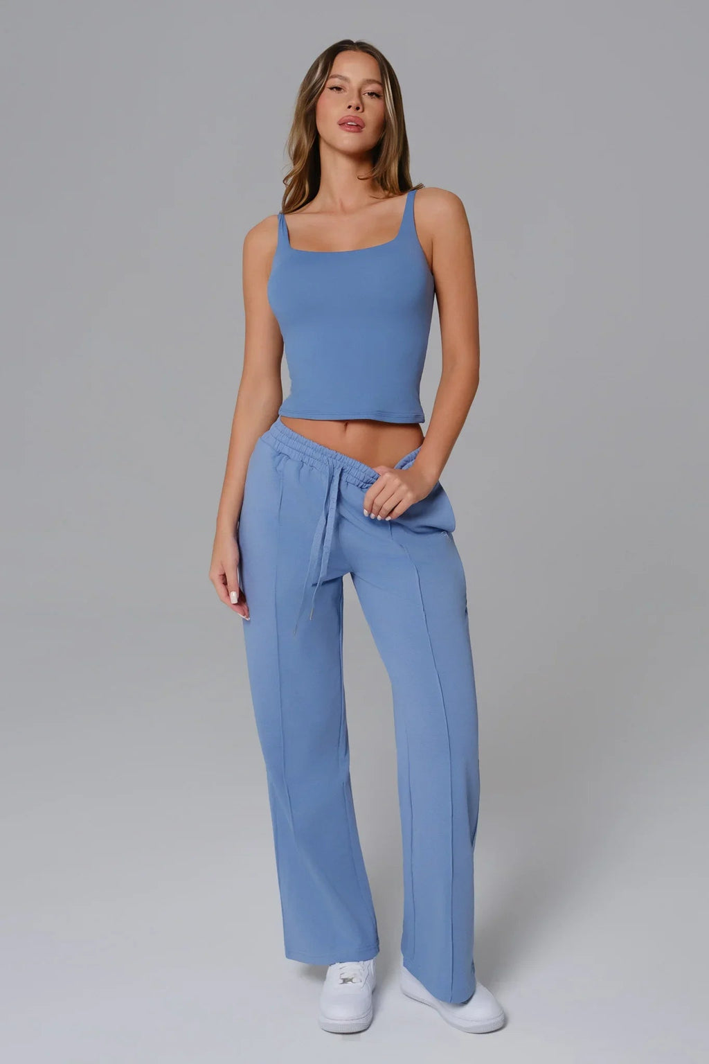 Conjunto Ellie Manga Curta - Azul