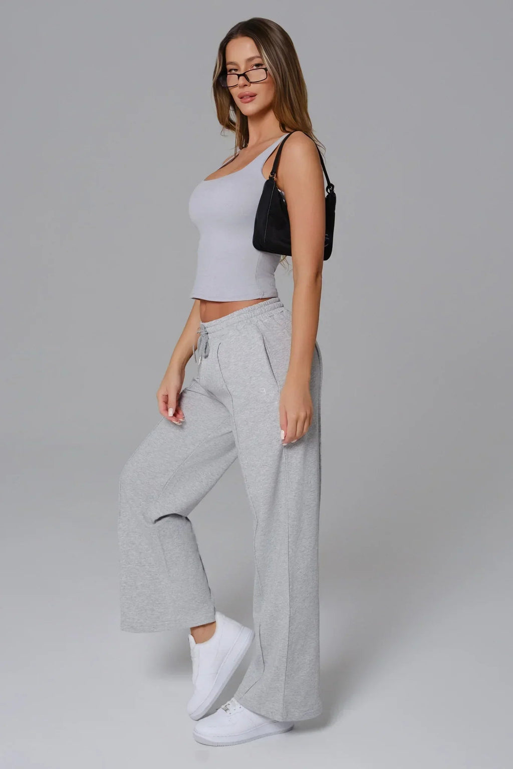 Ellie Sleeveless Top - Pebble Gray