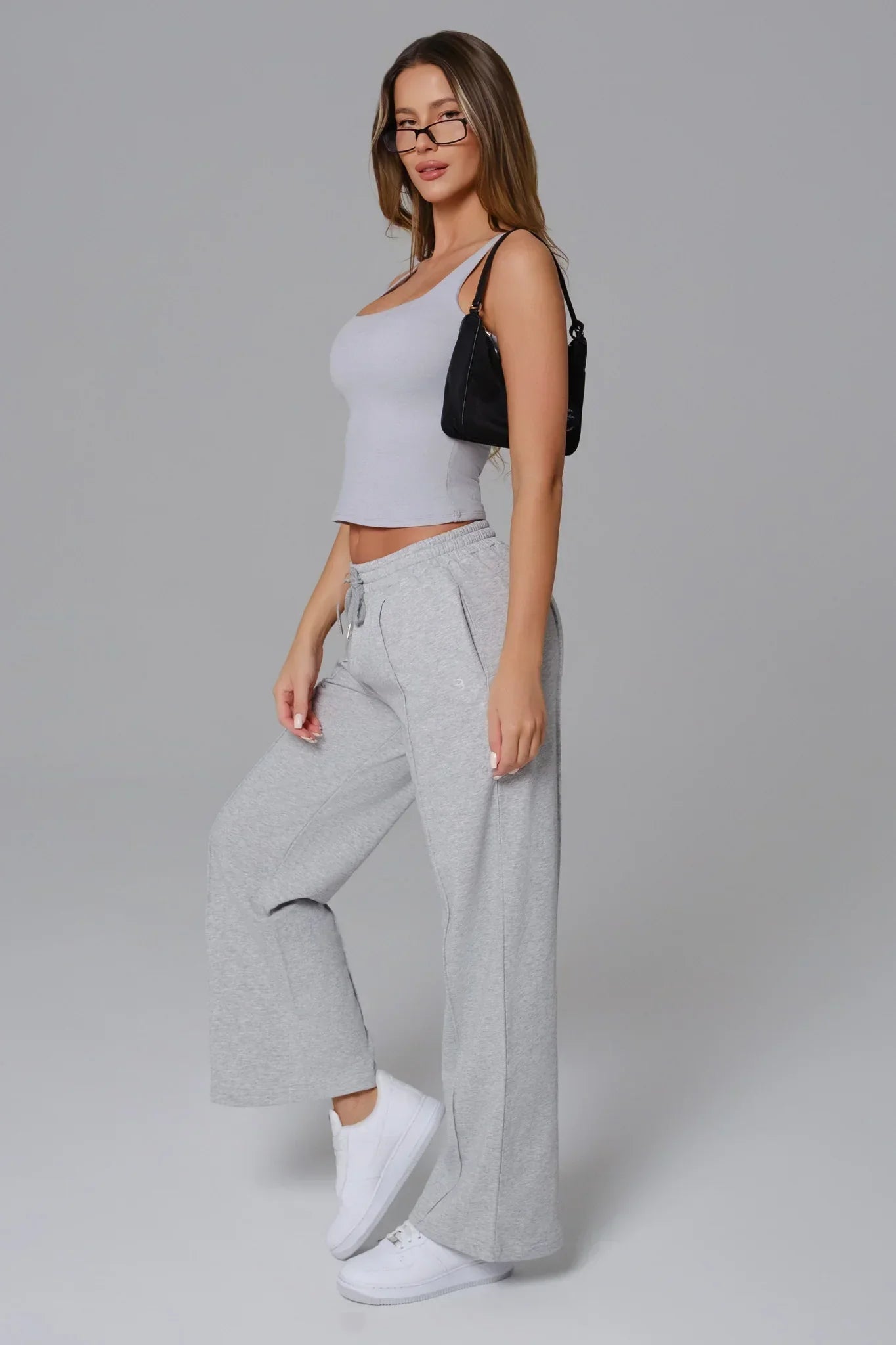 Ellie Sleeveless Top - Pebble Gray