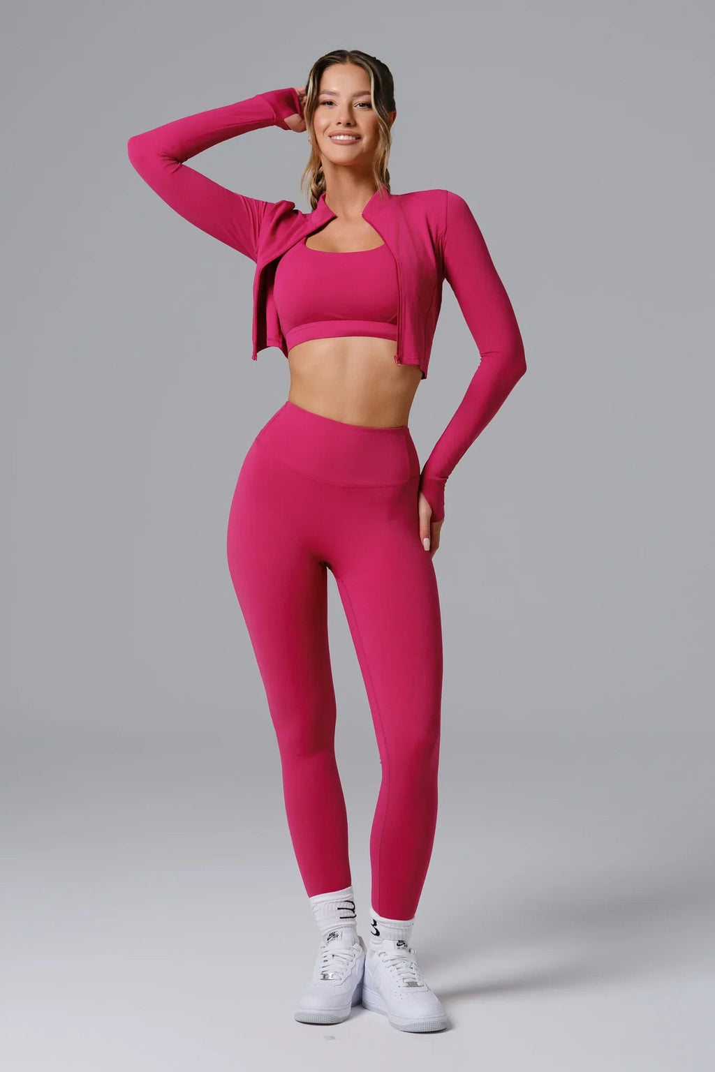 Flex Leggings - Cranberry