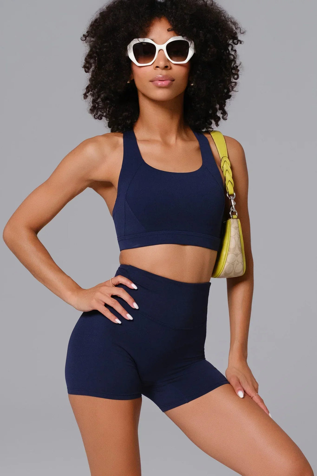 Conjunto Flex Shorts - Azul Marinho
