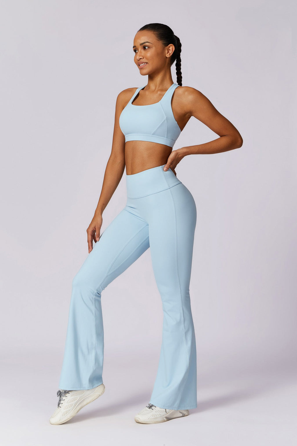 Haven Flare Leggings - Ice Blue