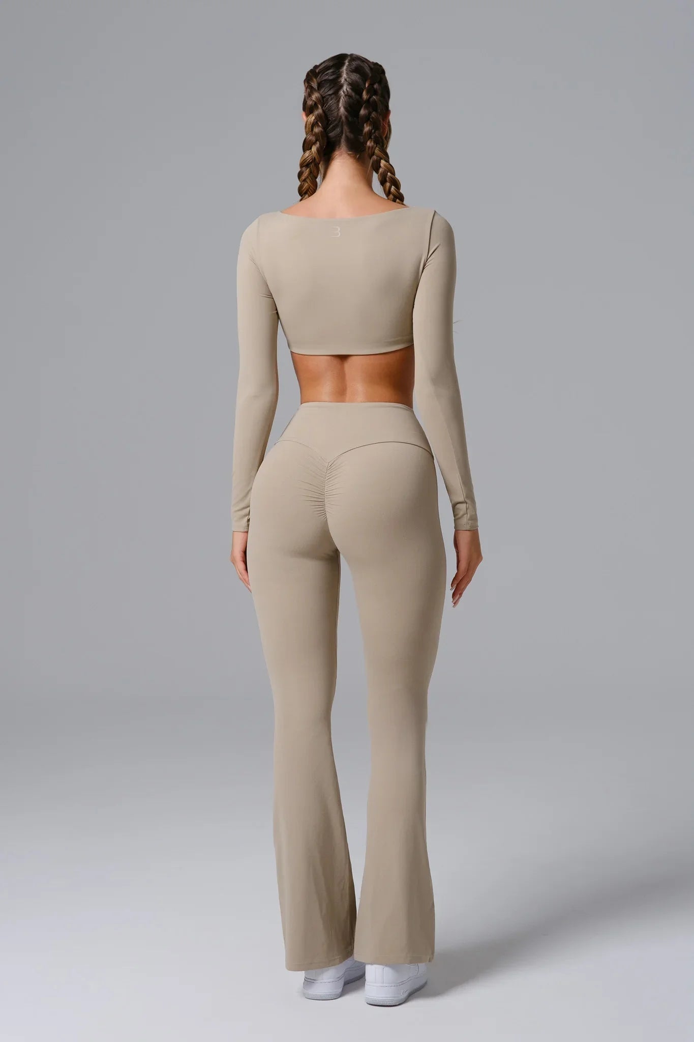 Conjunto Haven Manga Longa - Bege