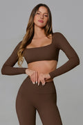 Haven Crop Top - Cocoa