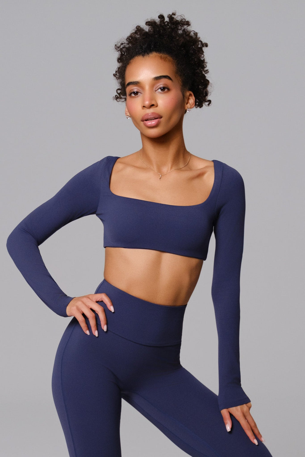 Haven Crop Top - Obsidian Blue