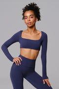 Haven Crop Top - Obsidian Blue