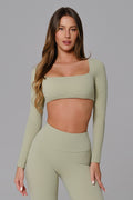 Haven Crop Top - Pistachio