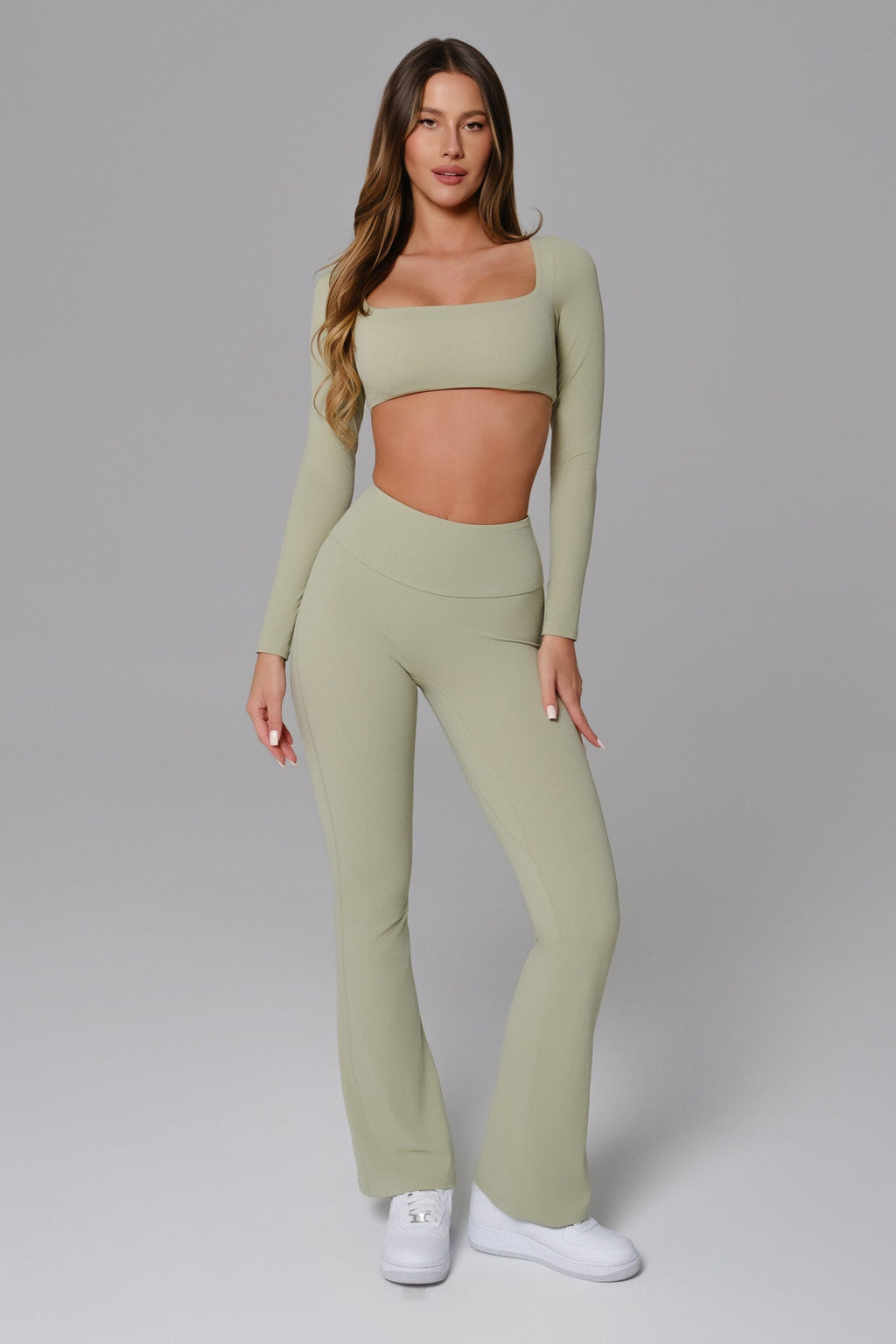 Conjunto Haven Manga Longa - Pistache