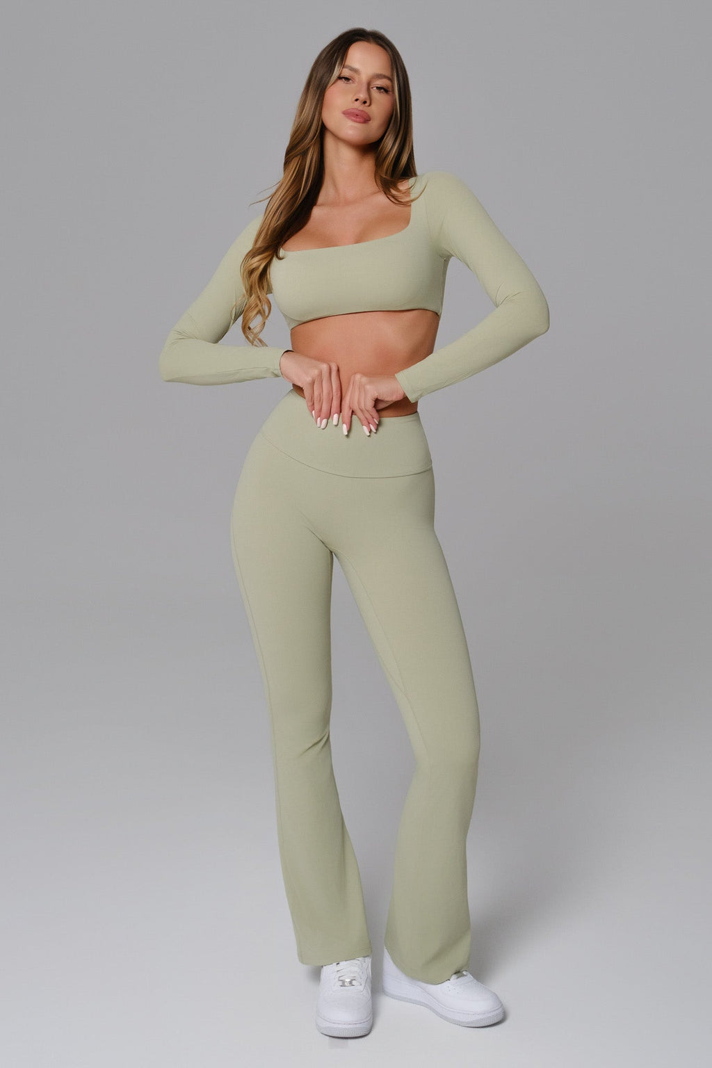 Conjunto Haven Manga Longa - Pistache
