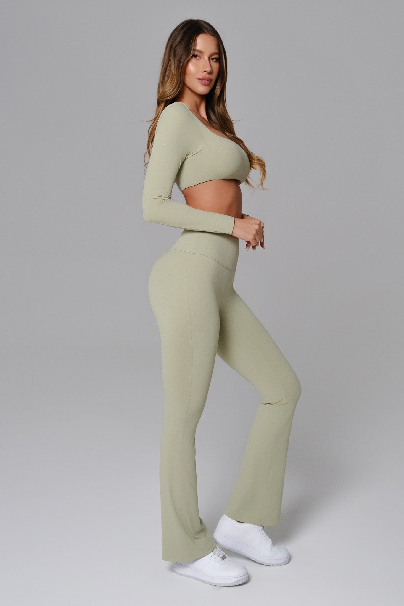 Conjunto Haven Manga Longa - Pistache