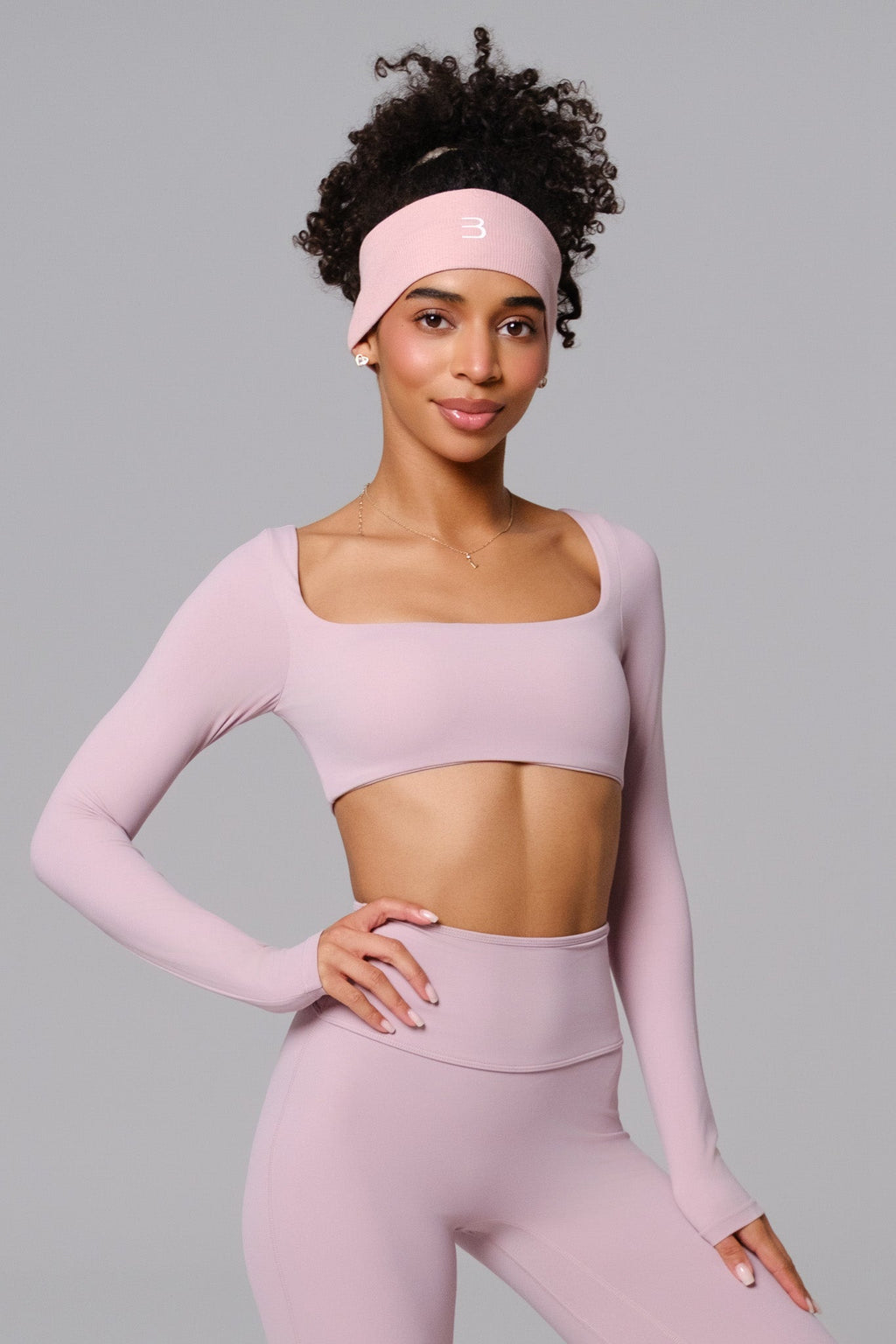 Haven Crop Top - Rose Quartz