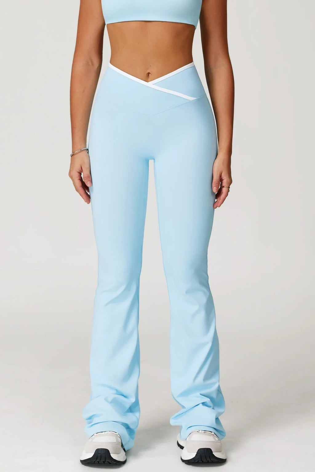 Isabelle Flare Leggings - Mist Blue (FINAL SALE)