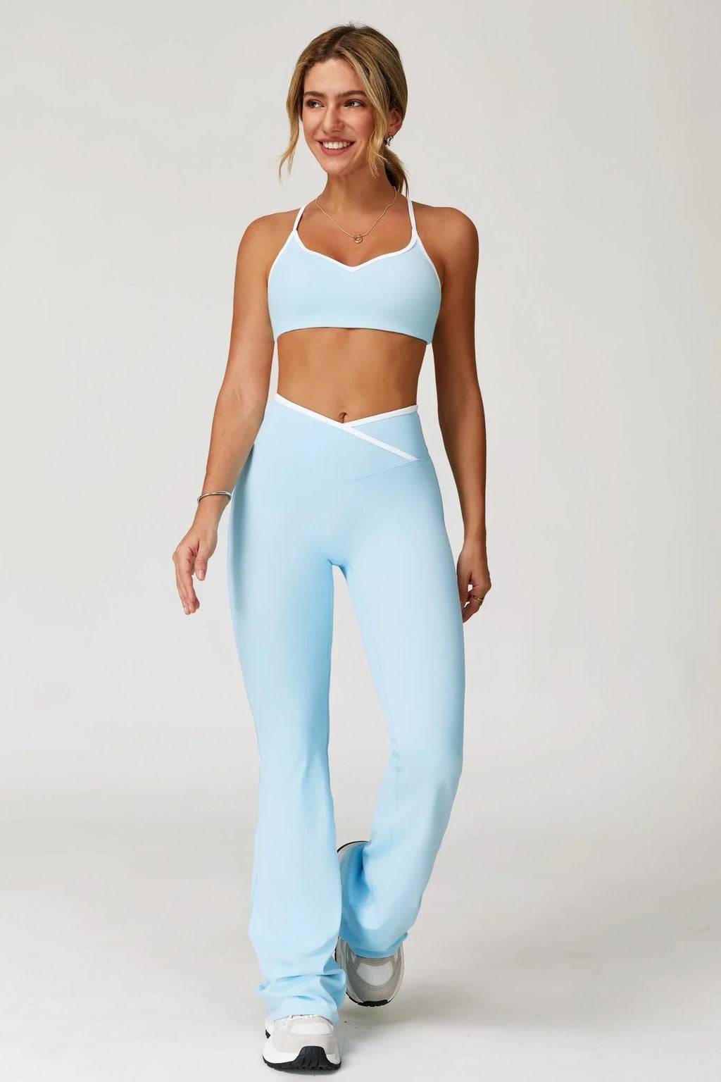 Isabelle Flare Leggings - Mist Blue (FINAL SALE)