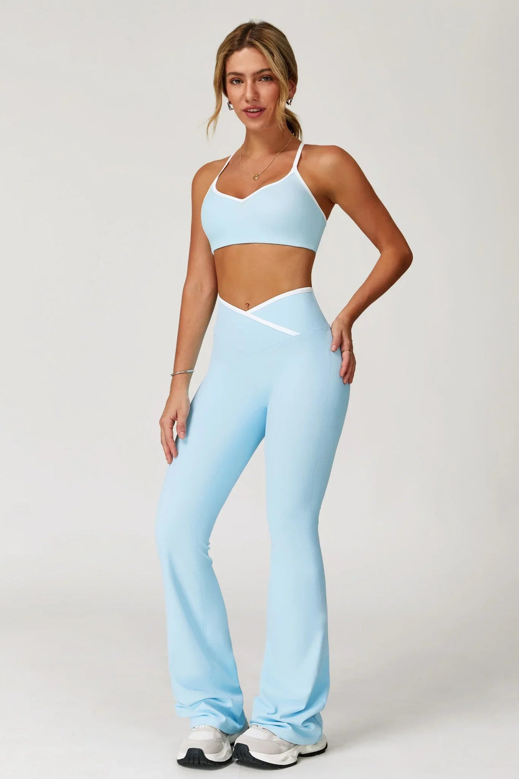 Isabelle Flare Leggings - Mist Blue (FINAL SALE)