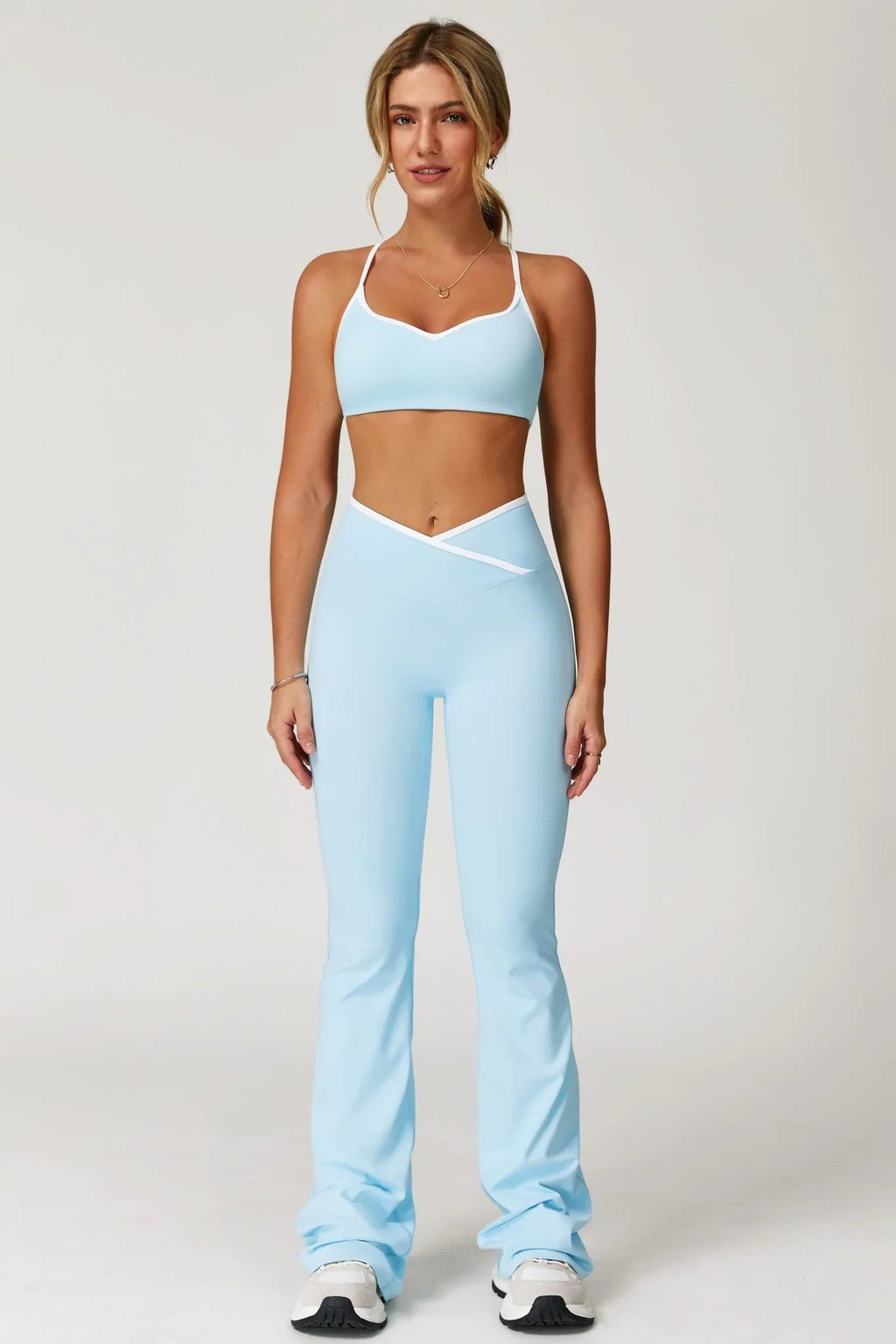 Isabelle Flare Leggings - Mist Blue (FINAL SALE)