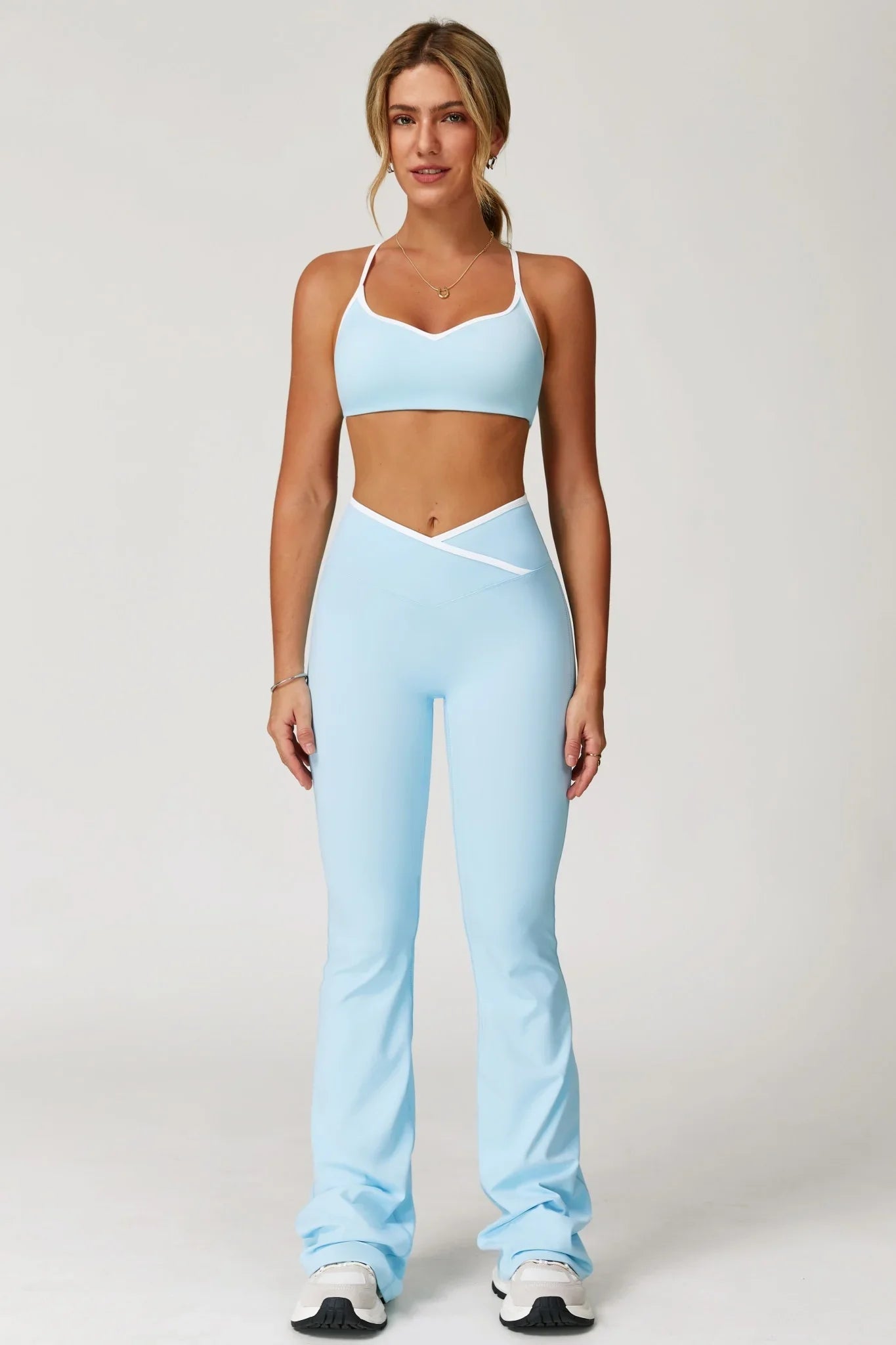 Isabelle Flare Leggings - Mist Blue (FINAL SALE)