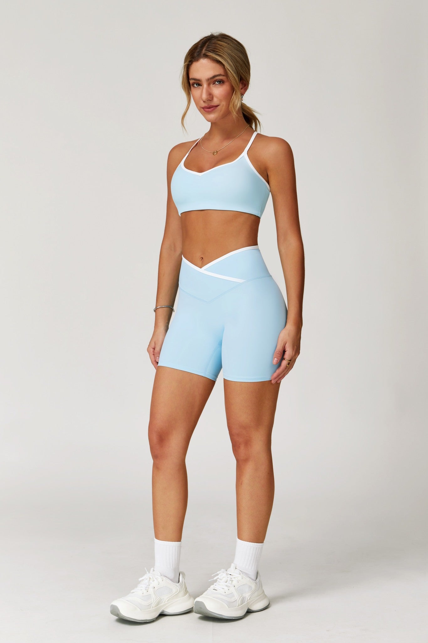Keyla Sports Bra - Mist Blue (FINAL SALE)